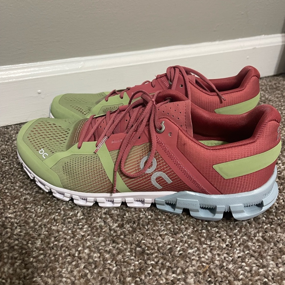 On Running Women's Athletic Shoes - Pink and Green